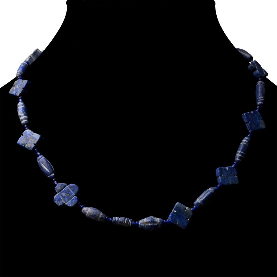 Western Asiatic Lapis Lazuli Bead Necklace String
