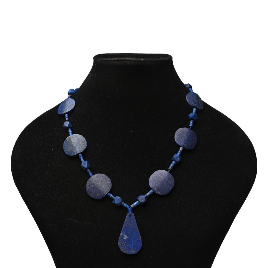 Western Asiatic Lapis Lazuli Bead Necklace String