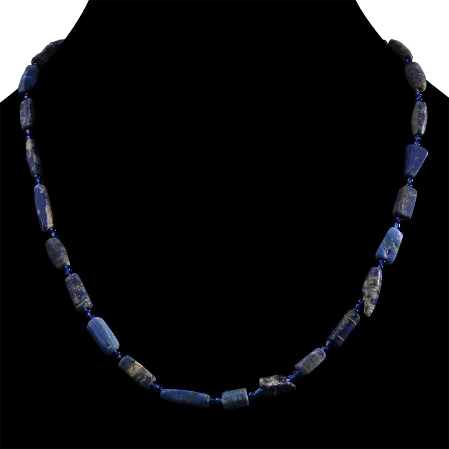 Western Asiatic Lapis Lazuli Bead Necklace String