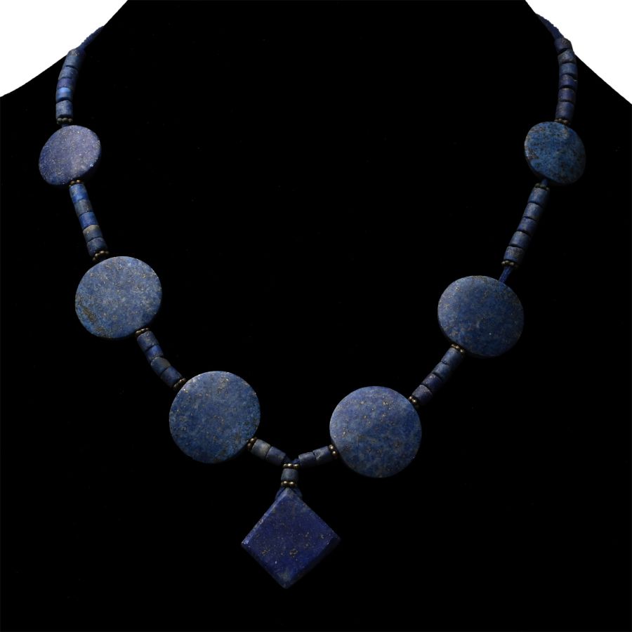 Bactrian Style Lapis Lazuli Bead Necklace String