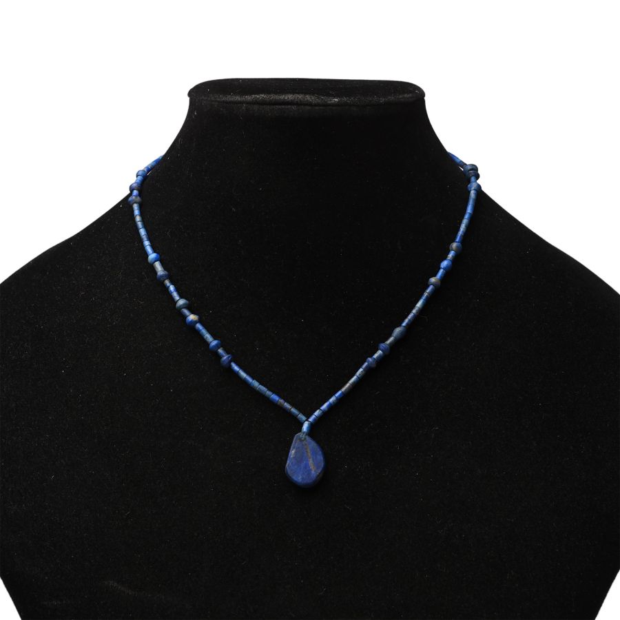 Lapis Lazuli Stone Bead Necklace String