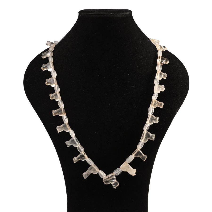 Western Asiatic Style Rock Crystal Bead Necklace String