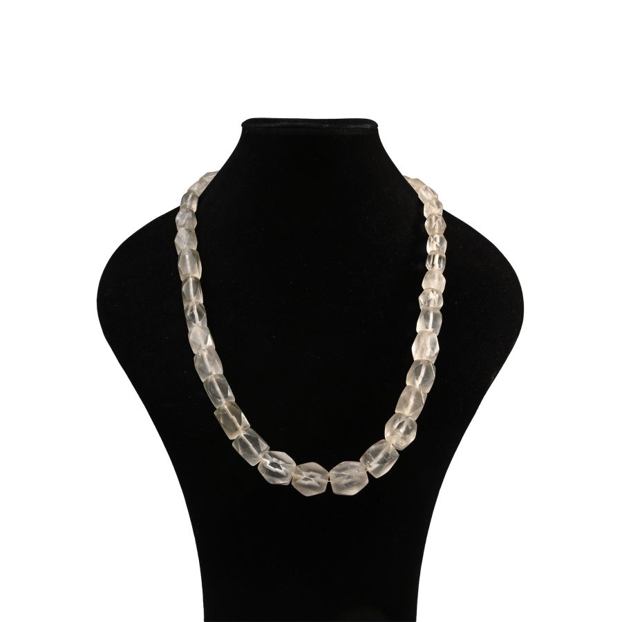 Rock Crystal Bead Necklace String