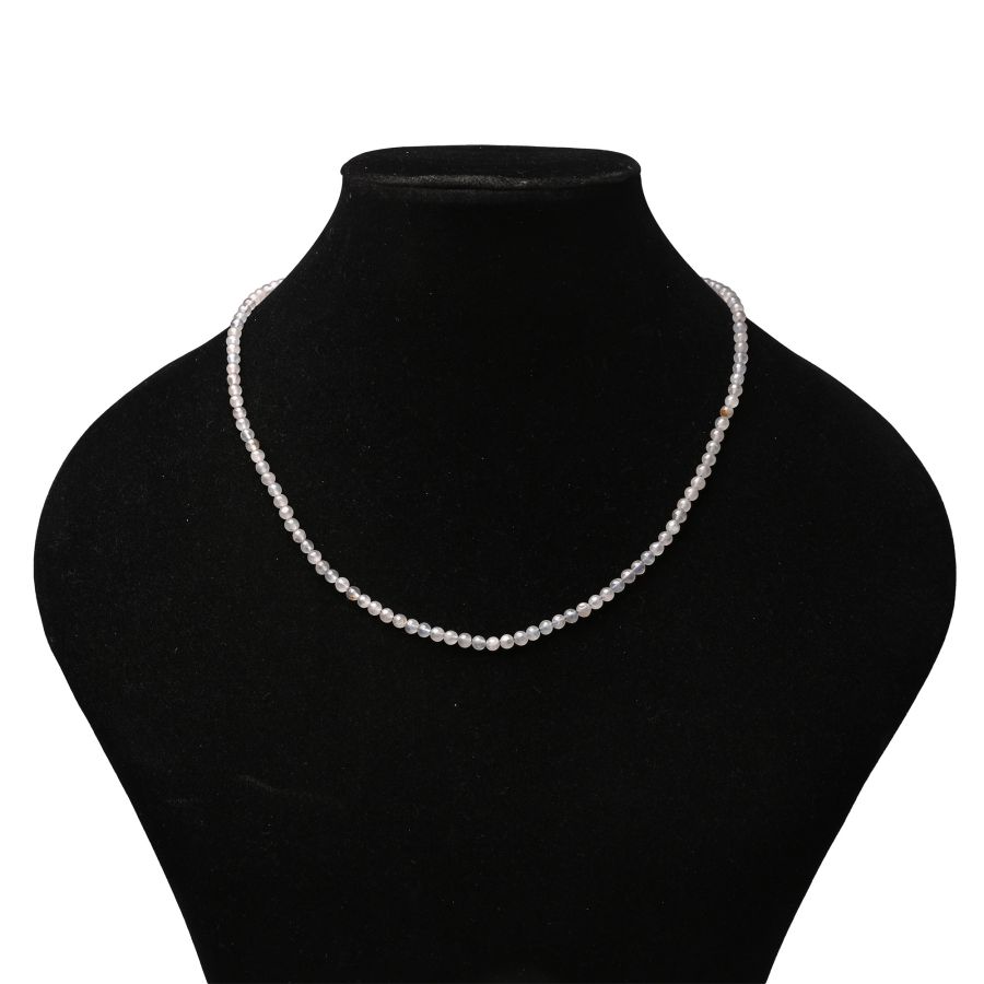 Chalcedony Bead Necklace String