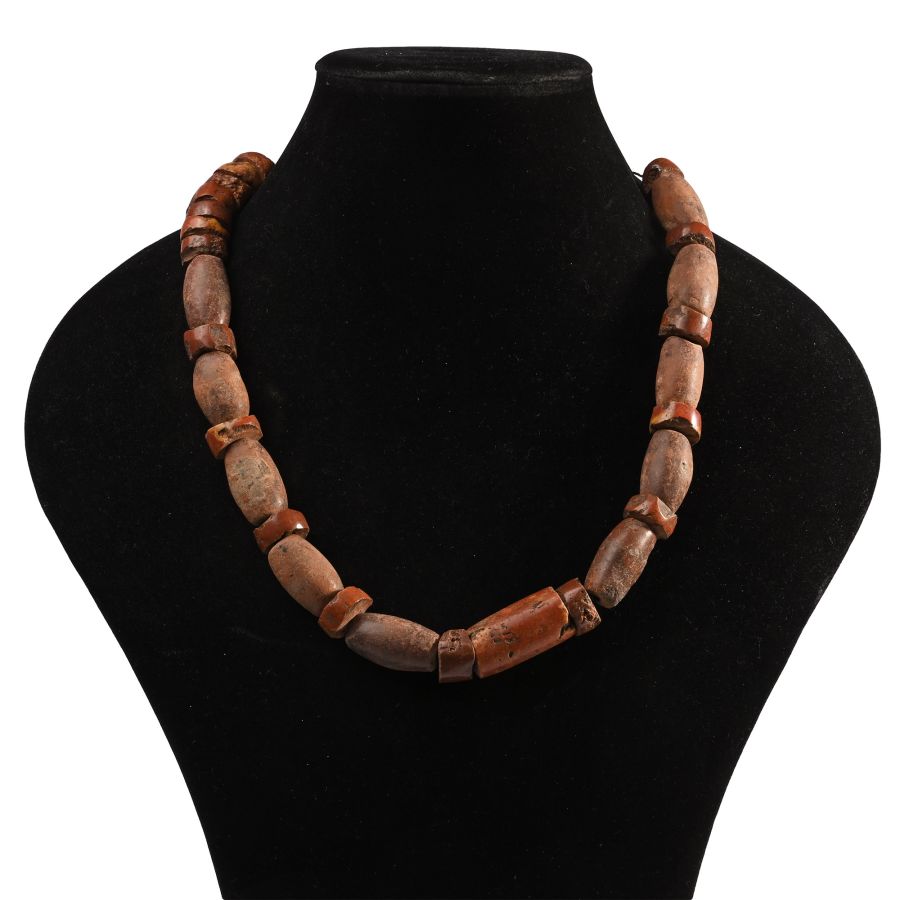 Ceramic and Stone Bead Necklace String