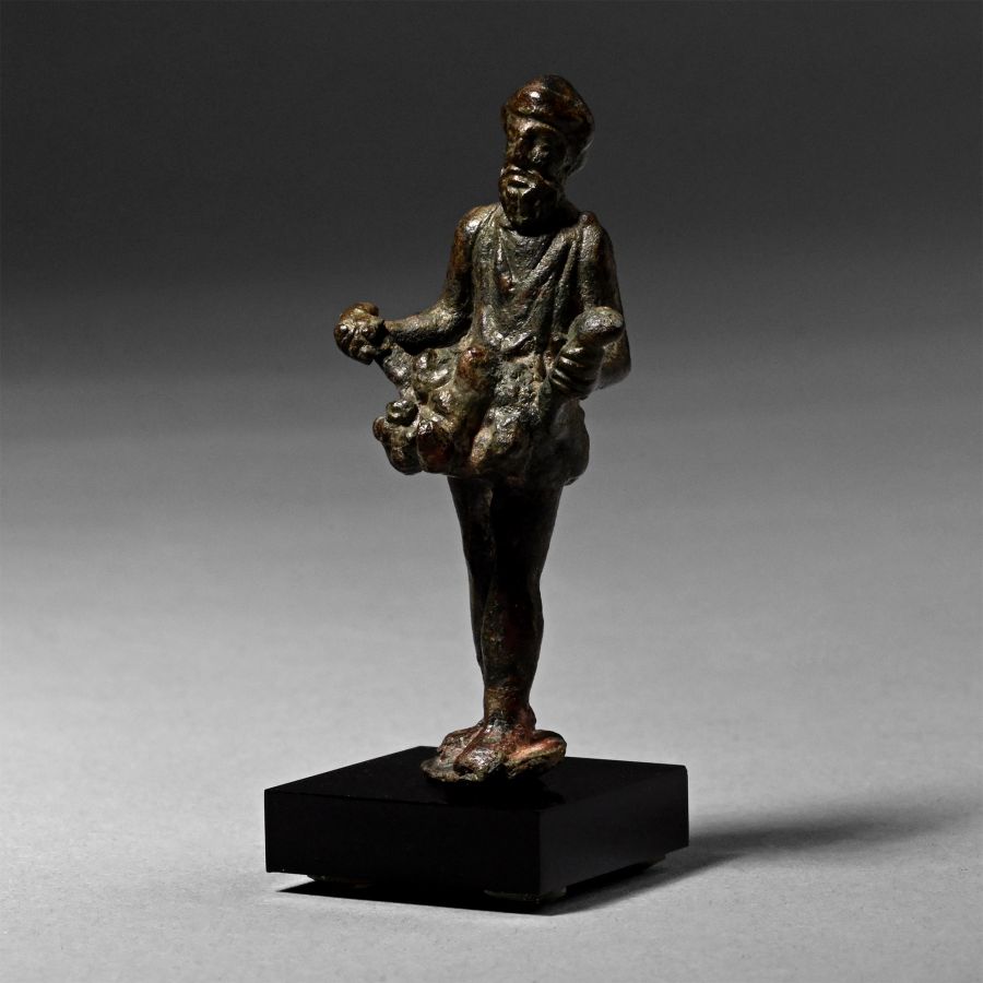 Roman Bronze Standing Figure of Priapus