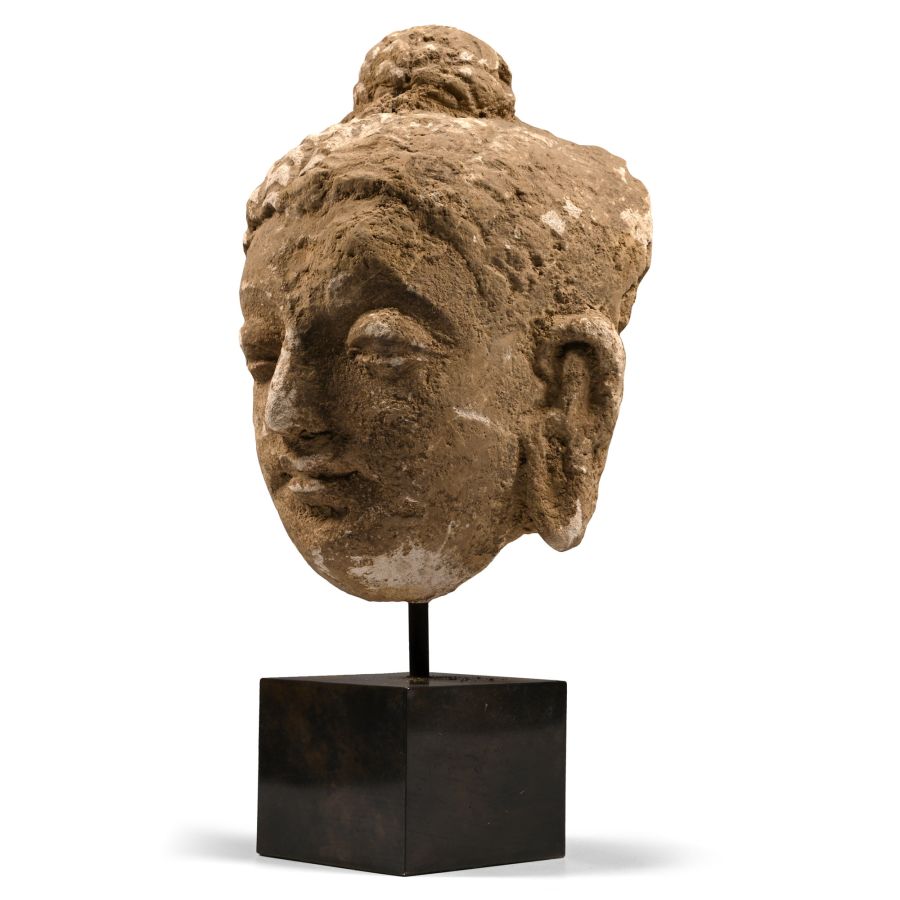 Gandharan Stucco Buddha Head