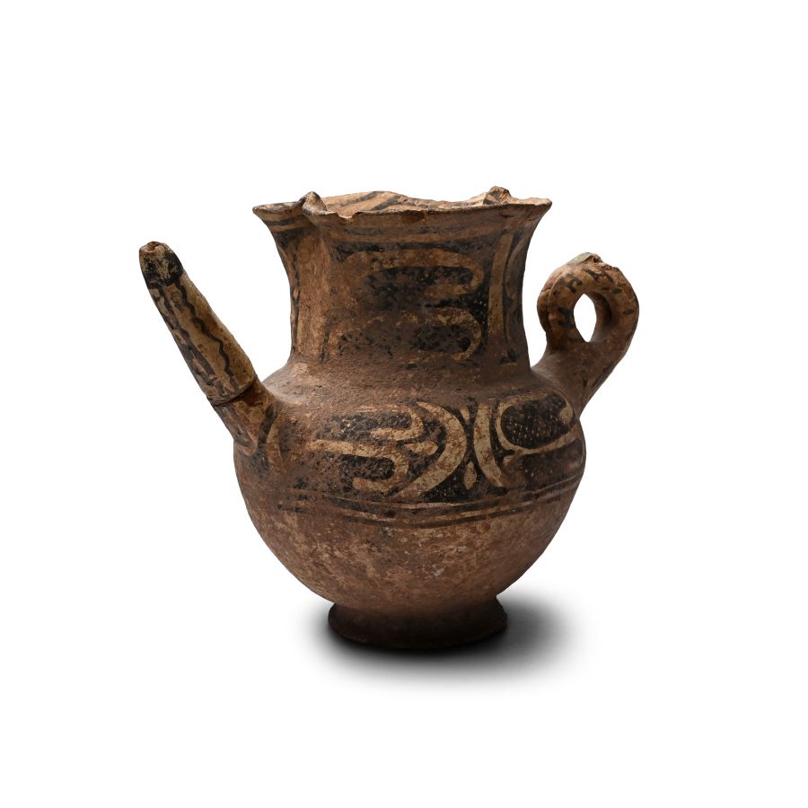Western Asiatic Terracotta Spouted Vessel