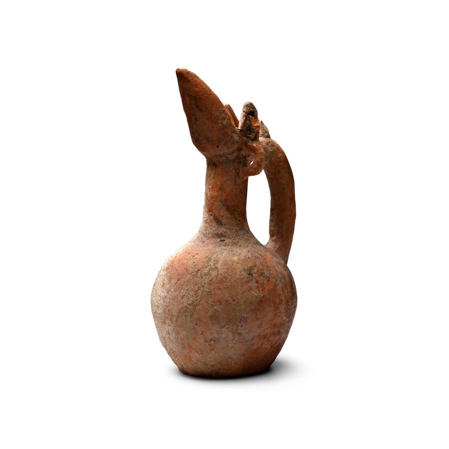 Western Asiatic Terracotta Zoomorphic Bichrome Jug