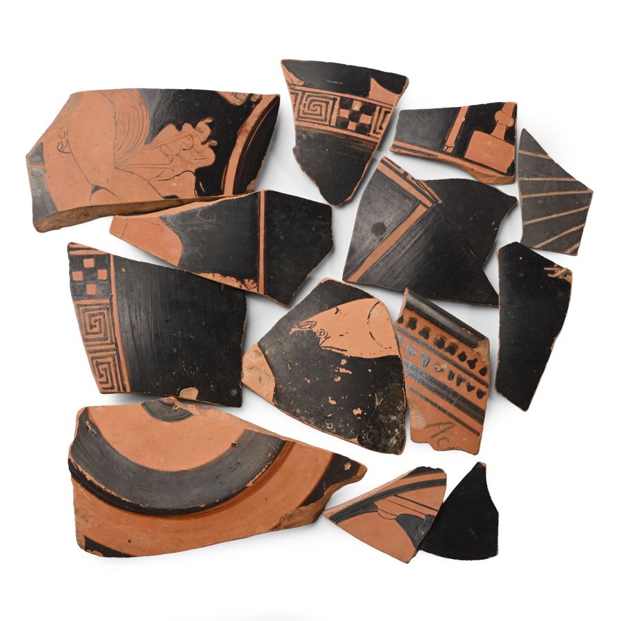 Greek Red-Figure Ware Pottery Collection