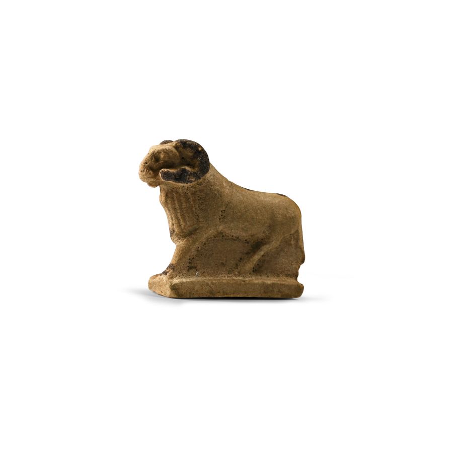 Egyptian Faience Ram Statuette