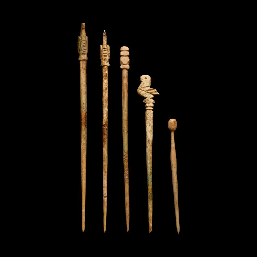 Roman Bone Pin Implement Group