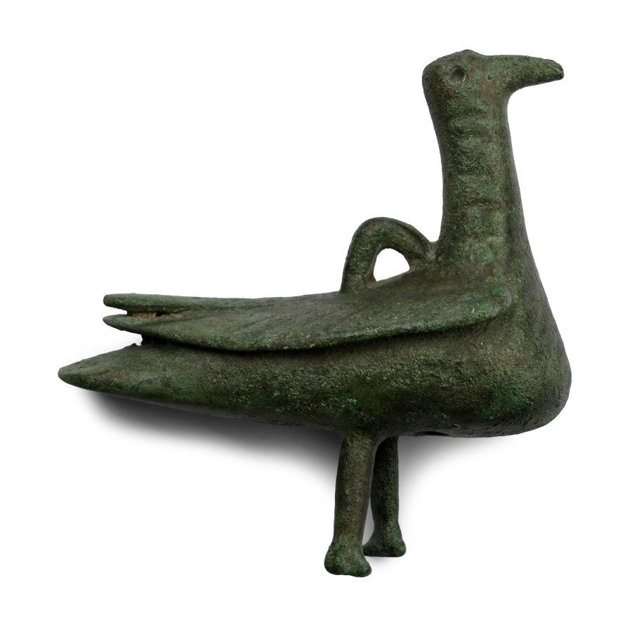 Large Amlash Bronze Bird Pendant