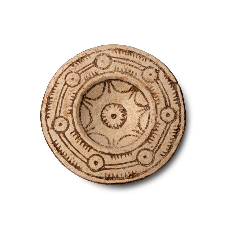 Syrian Glazed Terracotta Plate