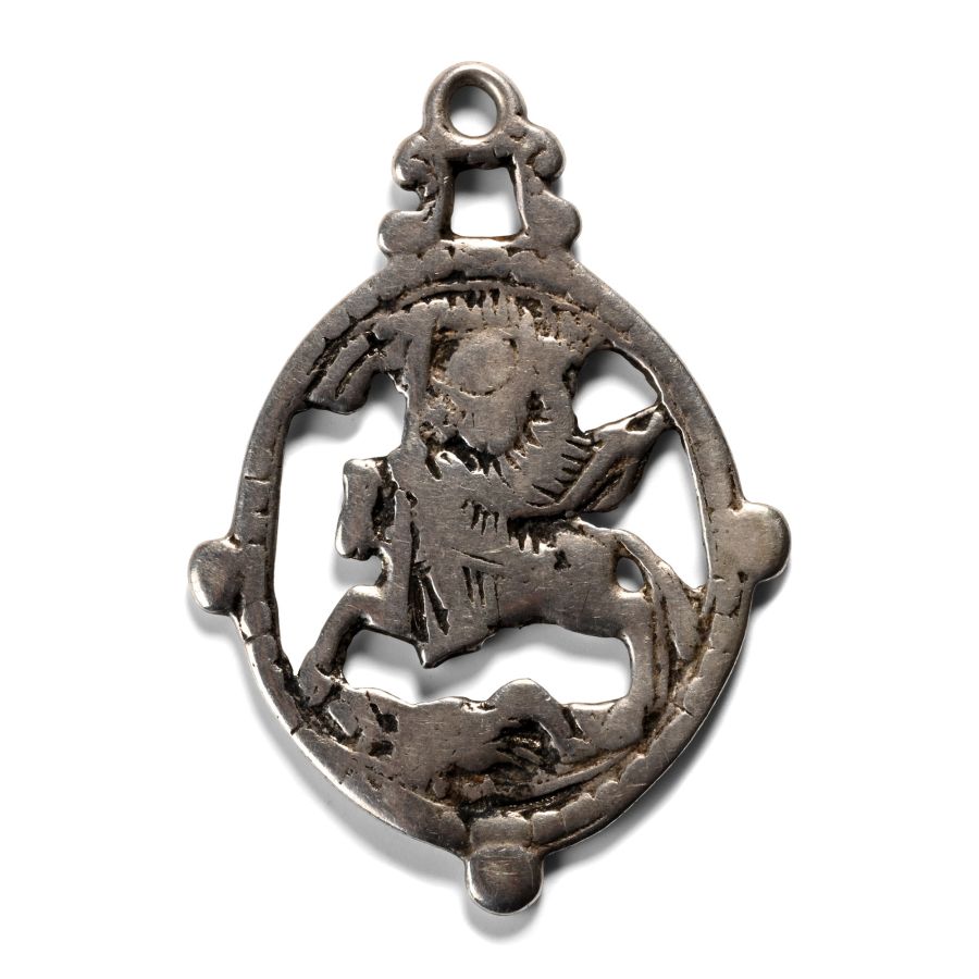Post Medieval Silver Pendant with Saint James
