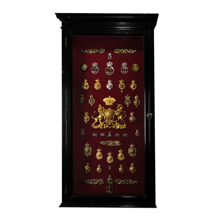 Wall Cabinet Containing a Carriage Plate of the Arms and Crest of Frederick Louis, Prince of Wales (1707-1751)