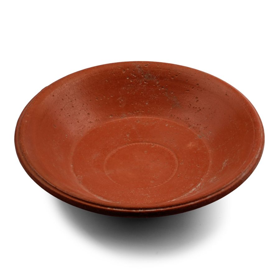 Roman Redware Bowl with Tiered Interior