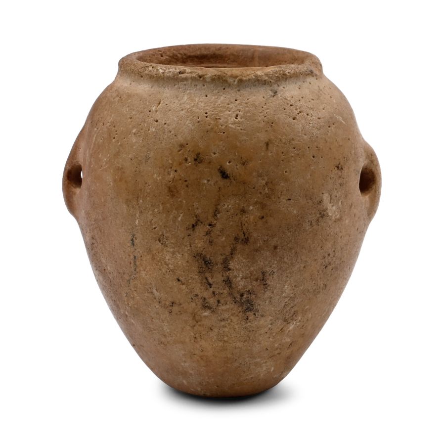 Egyptian Stone Two-Handled Cosmetic Jar