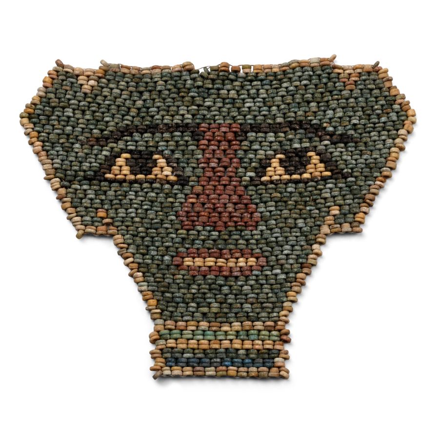 Egyptian Faience Mummy Bead Mask