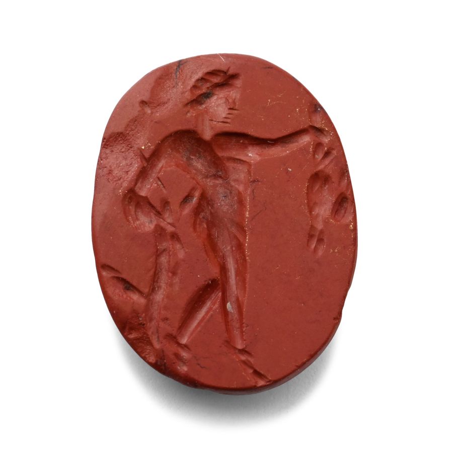 Roman Red Jasper Gemstone with Mercury