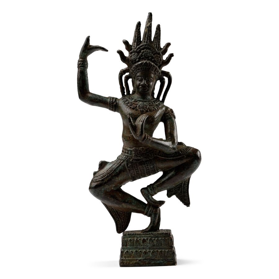 South East Asian Nang Teap Asporn Celestial Nymph Statuette