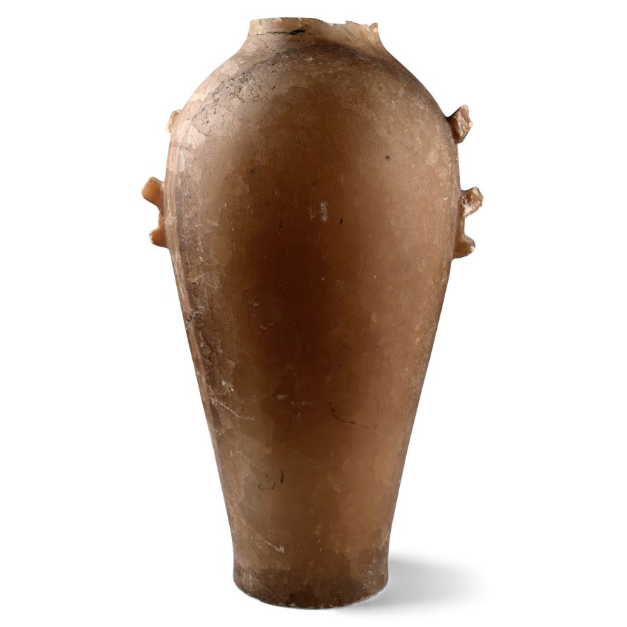 Very Large Egyptian Style Alabaster Vase