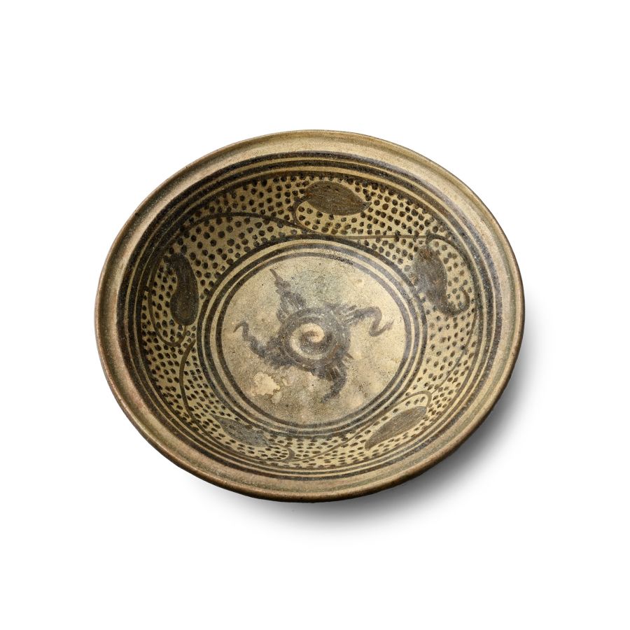South East Asian Sawankalok Stoneware Bowl