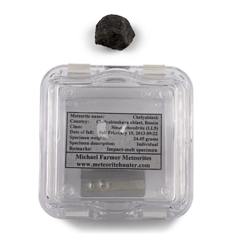 Chelyabinsk Impact-Melt LL5 Chondrite Meteorite