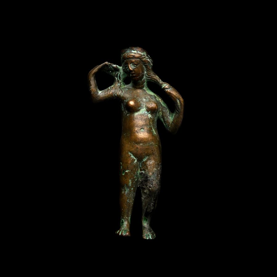 Roman Bronze Statuette of Venus