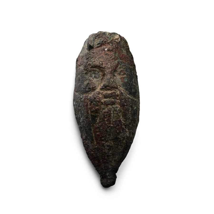 Roman Bronze Silenus Mask
