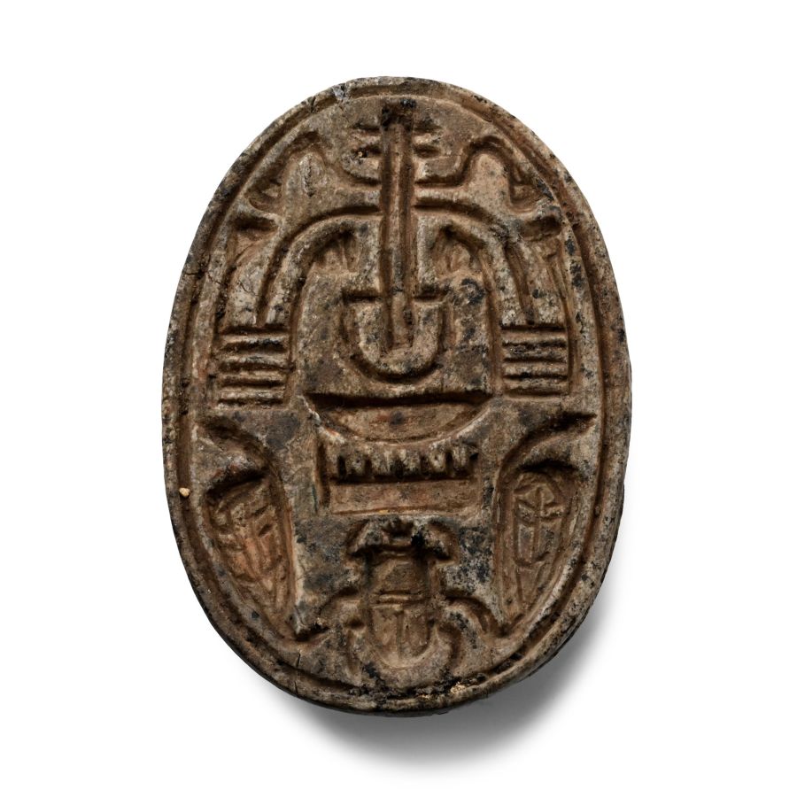 Large Egyptian Steatite Scarab