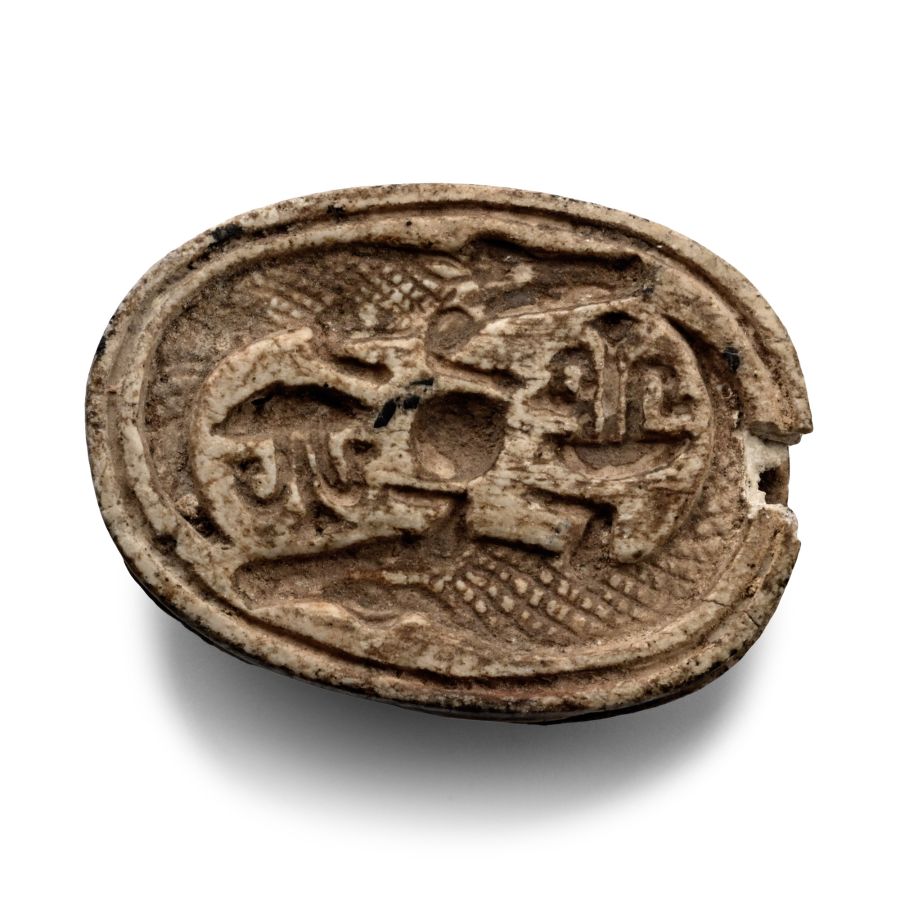 Large Egyptian Steatite Scarab