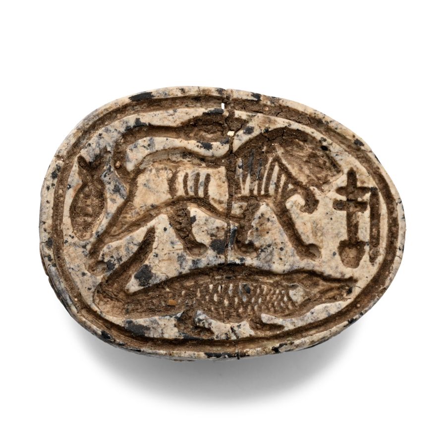 Large Egyptian Steatite Scarab