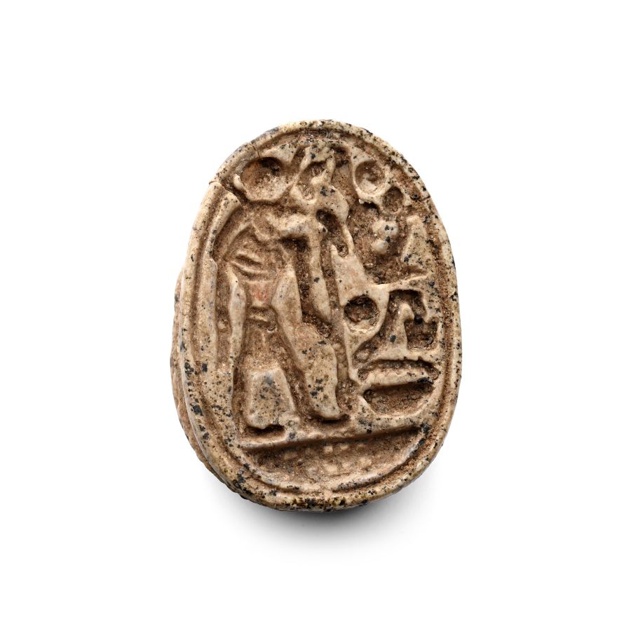Large Egyptian Steatite Scarab