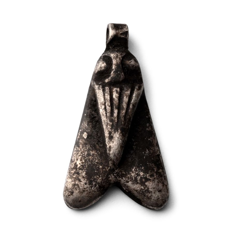 Egyptian Silver Fly Amulet
