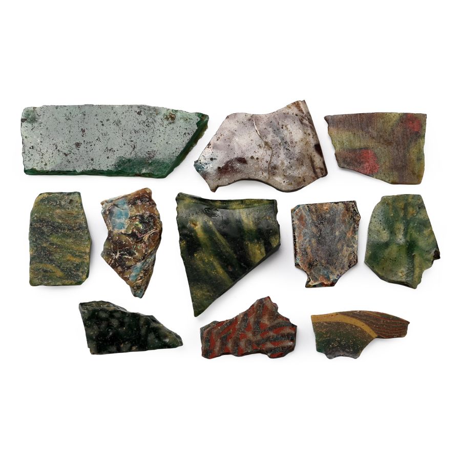 Romano-Egyptian Mosaic Glass Fragment Group