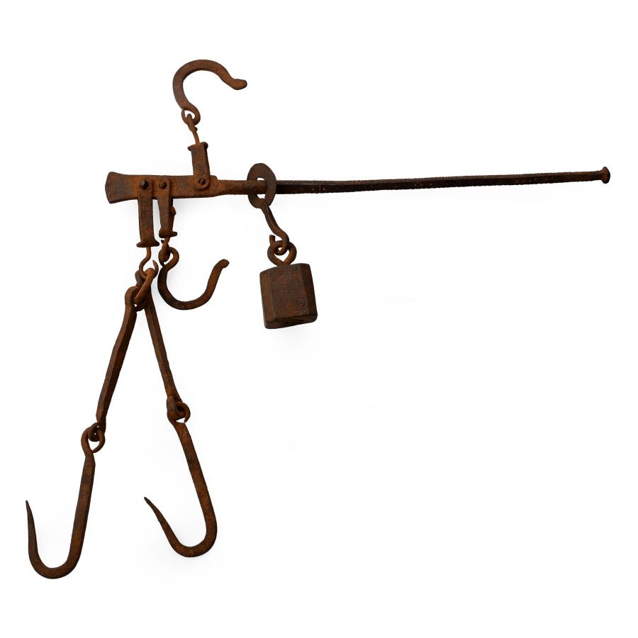 Iron Steelyard Scales Balance Arm with Counter Weight