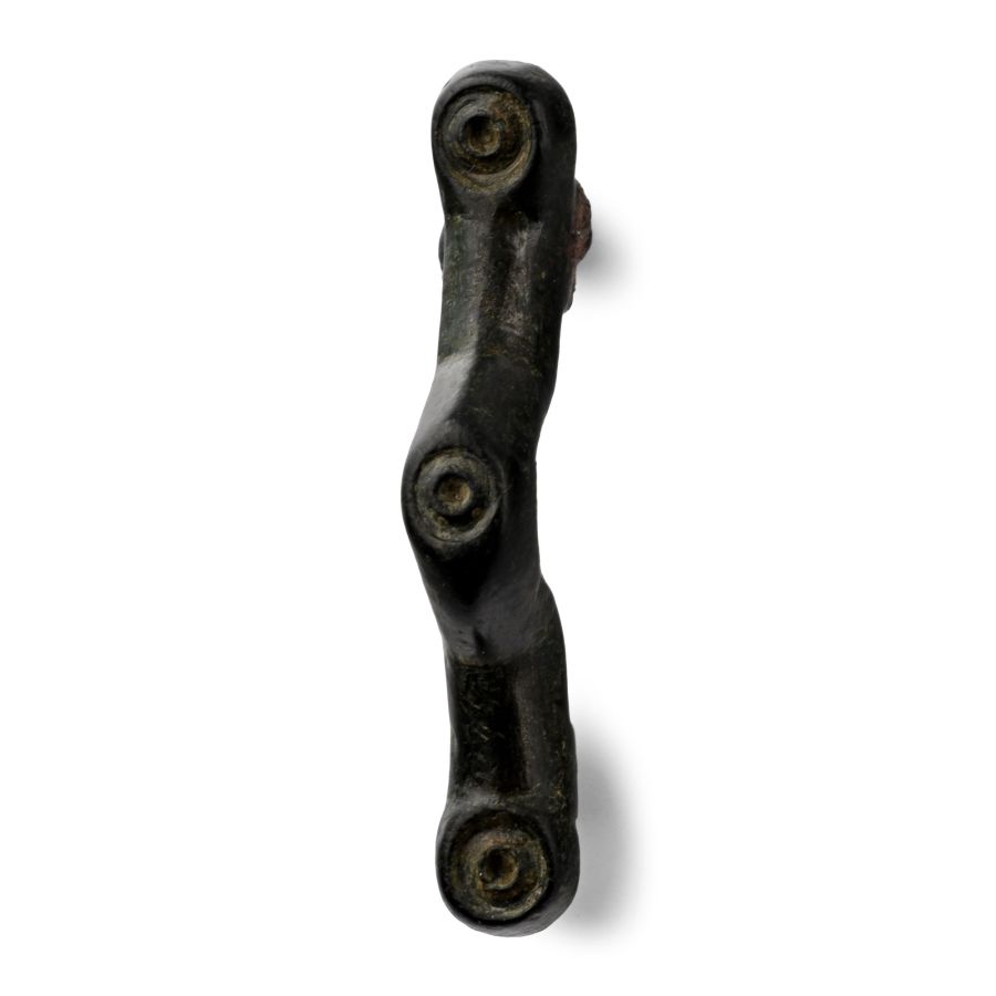 Anglo-Saxon Bronze Ansate 'Caterpillar' Brooch