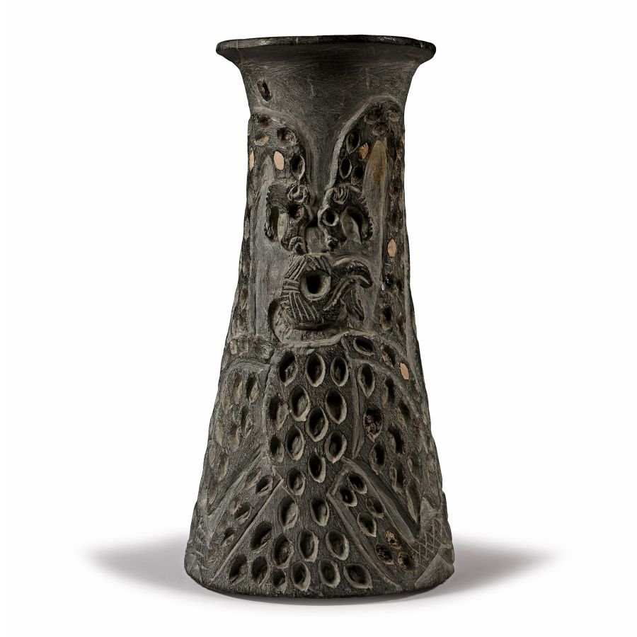 Bactrian Chlorite Vessel with Opposing Serpents