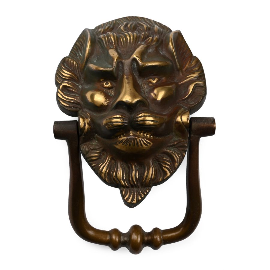 Victorian Brass Lion Door Knocker