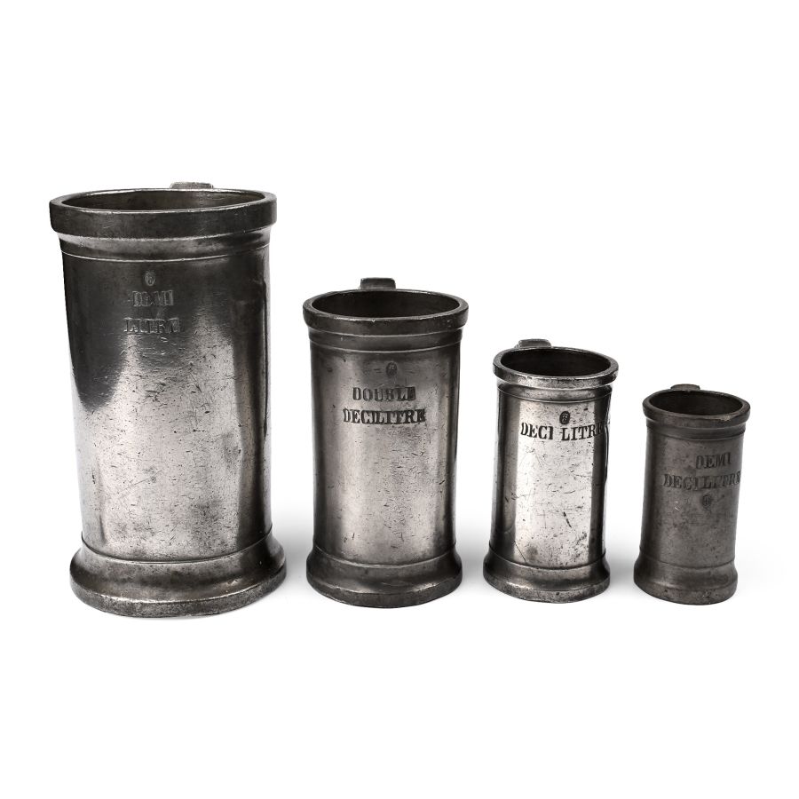 Post Medieval Pewter Measure Set