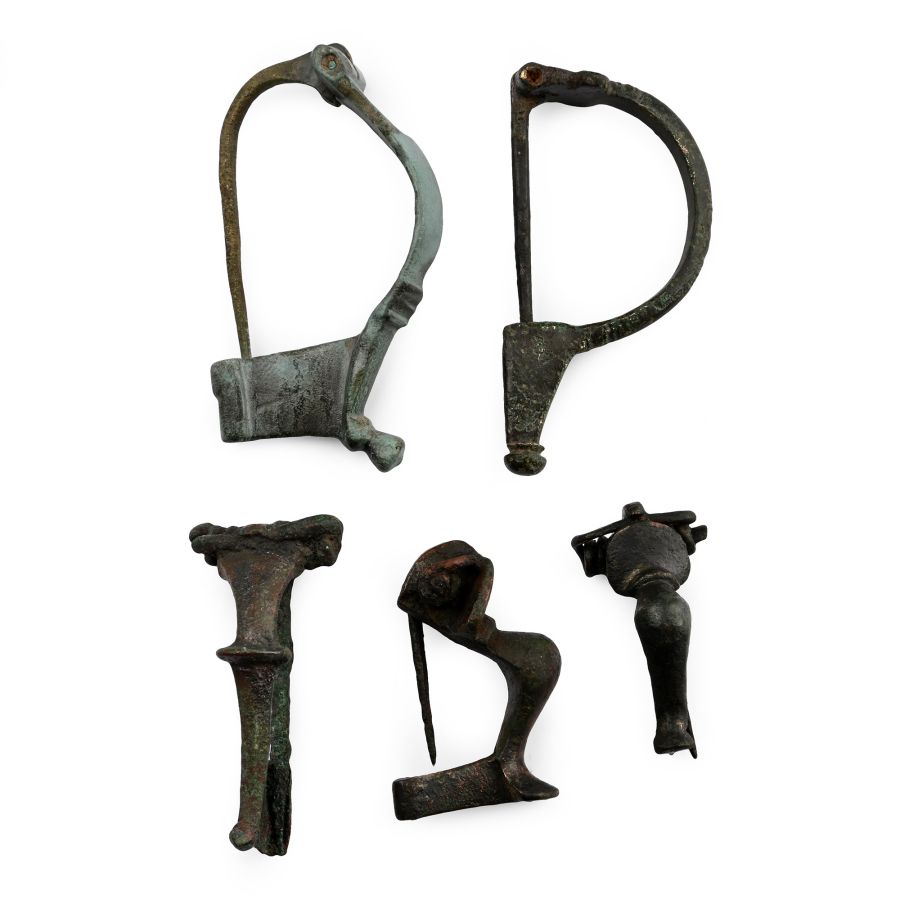 Roman Bronze Bow Brooch Collection