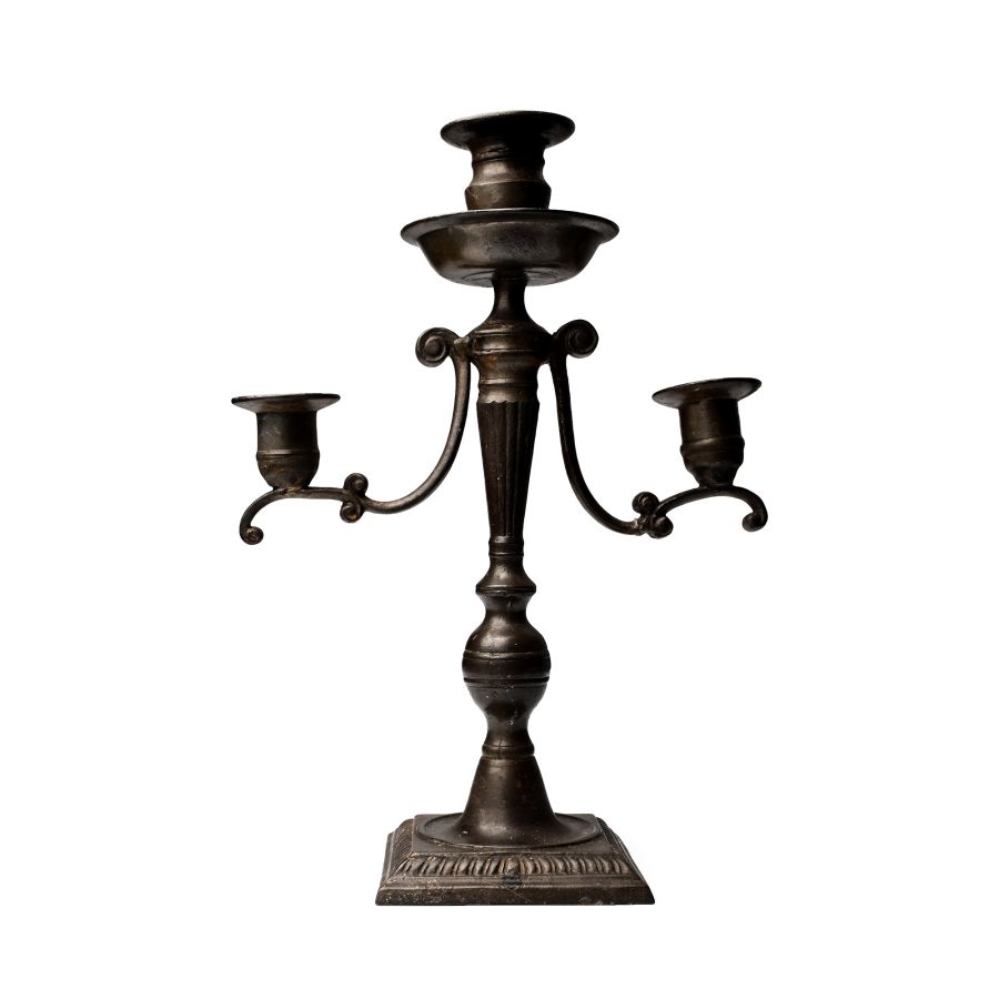 Napoleonic Pewter Candlestick
