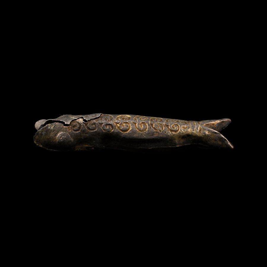 Viking Silver Fish Pendant
