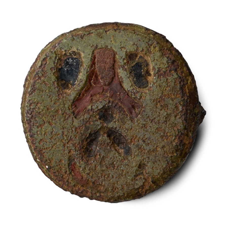 Anglo-Saxon Enamelled Bronze Brooch