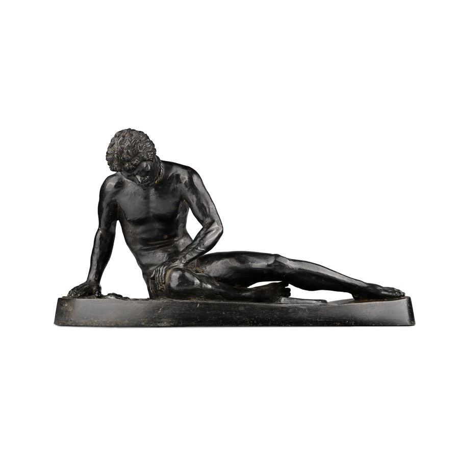 Bronze Grand Tour Statue of 'The Dying Gaul' from the Capitoline Museum