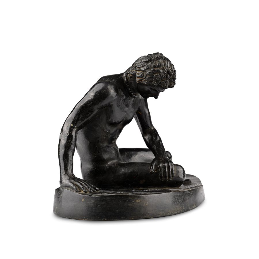 Bronze Grand Tour Statue of 'The Dying Gaul' from the Capitoline Museum