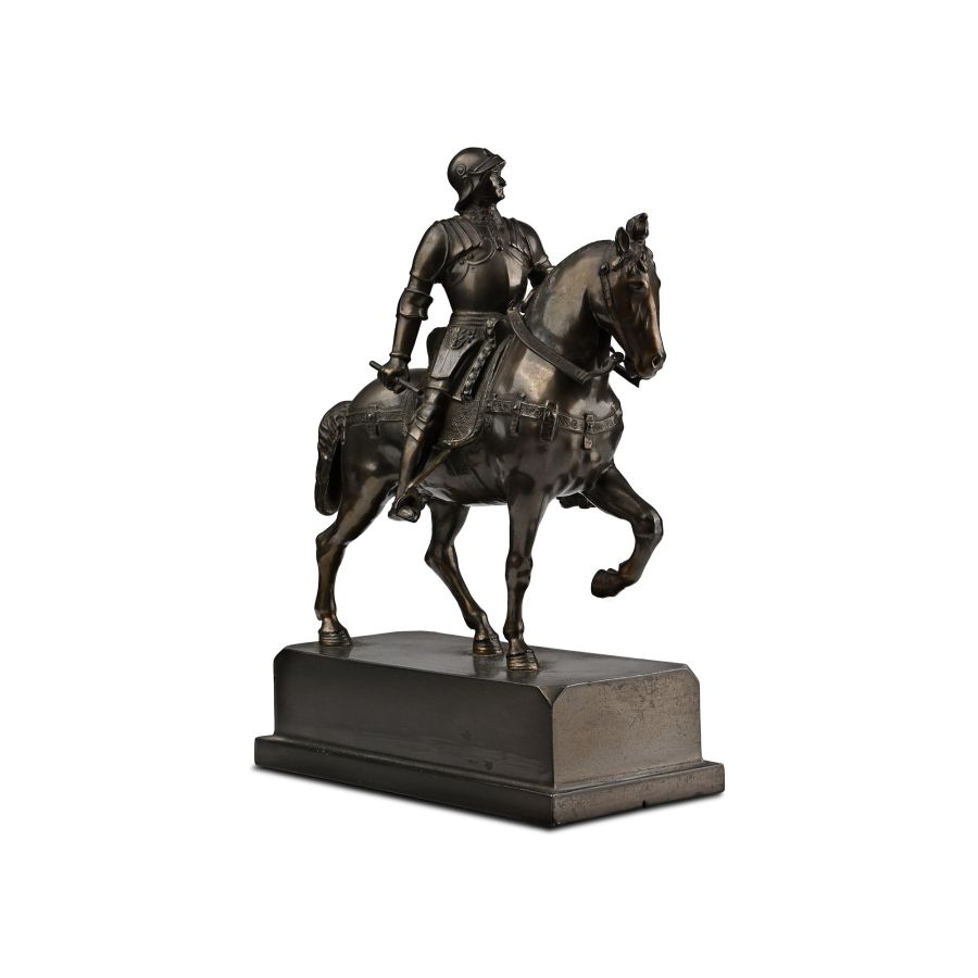 Bronze Grand Tour Spelter Bartolomeo Colleoni Statue