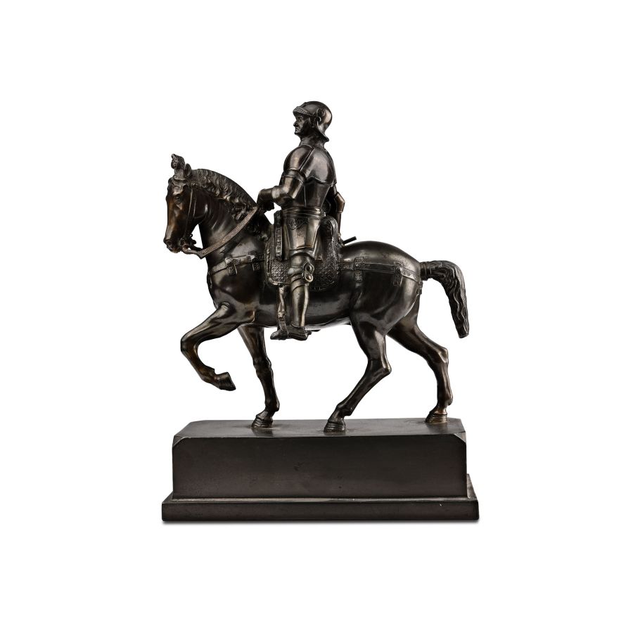 Bronze Grand Tour Spelter Bartolomeo Colleoni Statue