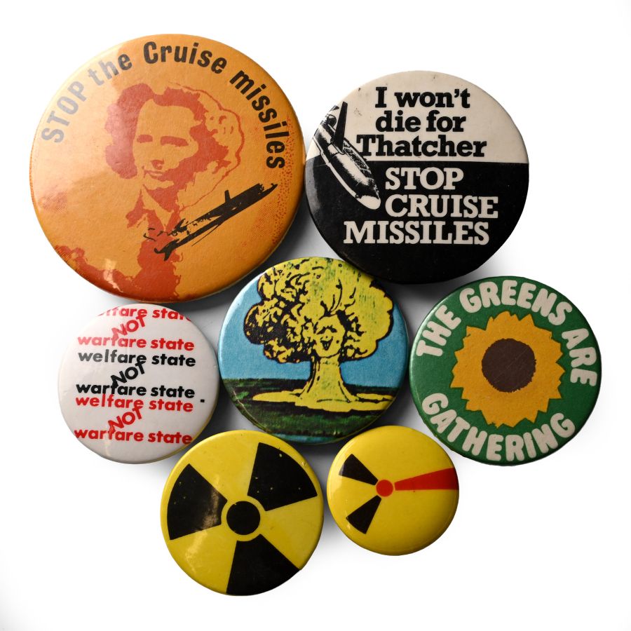 Thatcher Anti-Nuclear Bomb Vintage Pin Badge Collection